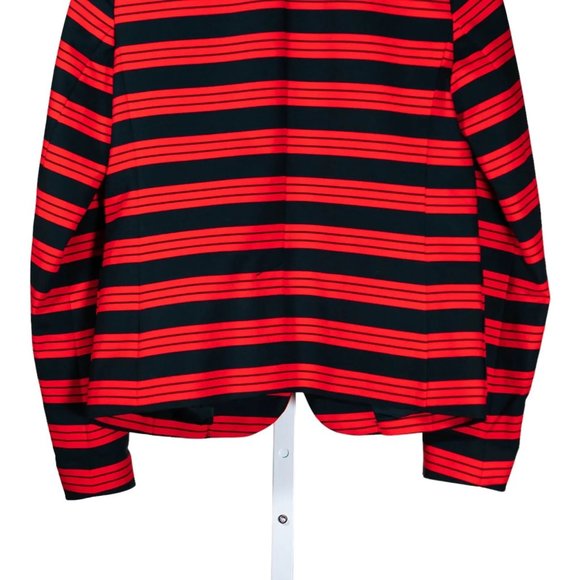 Gap Women's Blazer Red Blue Striped Stretch Preppy Academia Lined Suit Jacket 6 - Picture 8 of 8